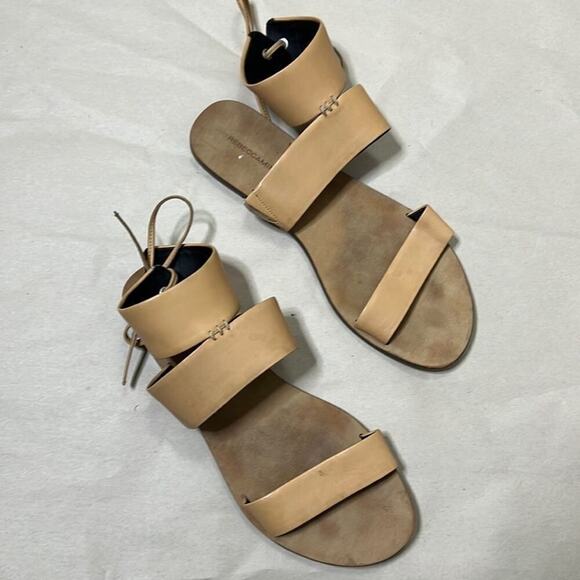 REBECCA MINKOFF EMMA ANKLE WRAP SANDALS SIZE 9 1/2M - Picture 1 of 4